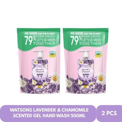 WATSONS - WATSONS Lavender & Chamomile Scented Gel Hand Wash Bundle 500ml