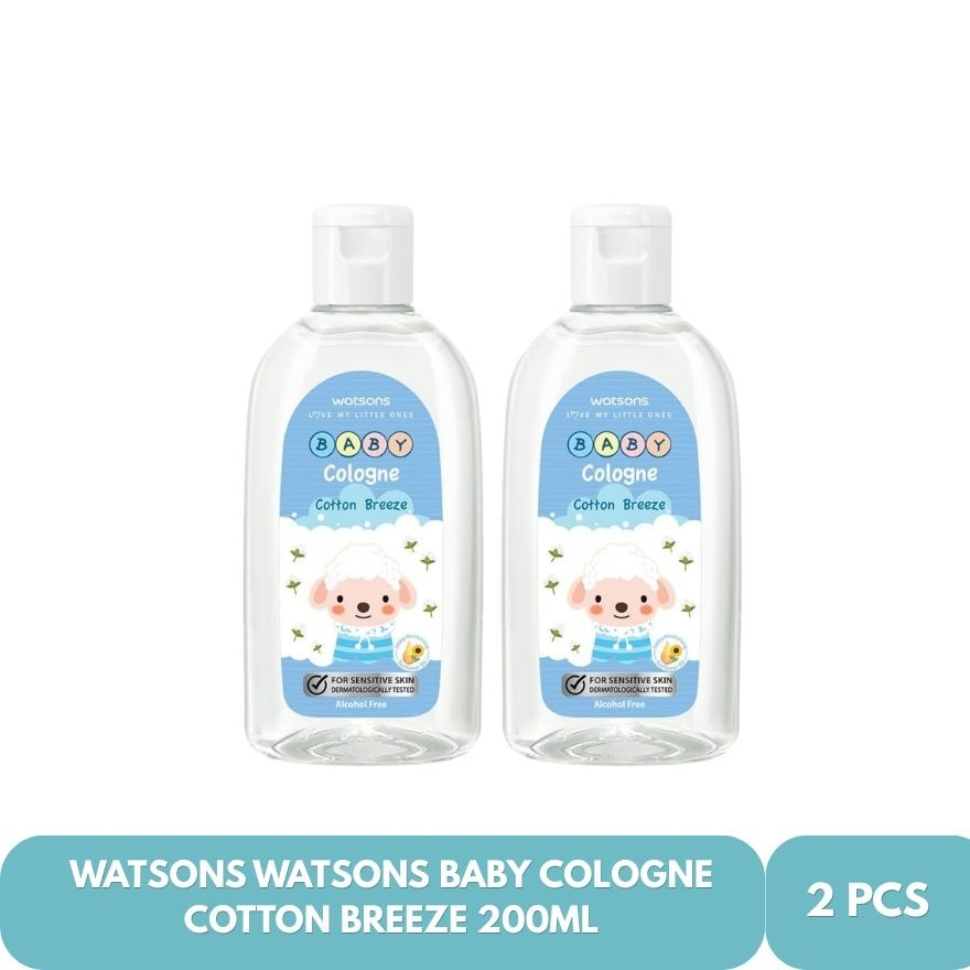 WATSONS Baby Cologne Cotton Breeze 200ml x 2