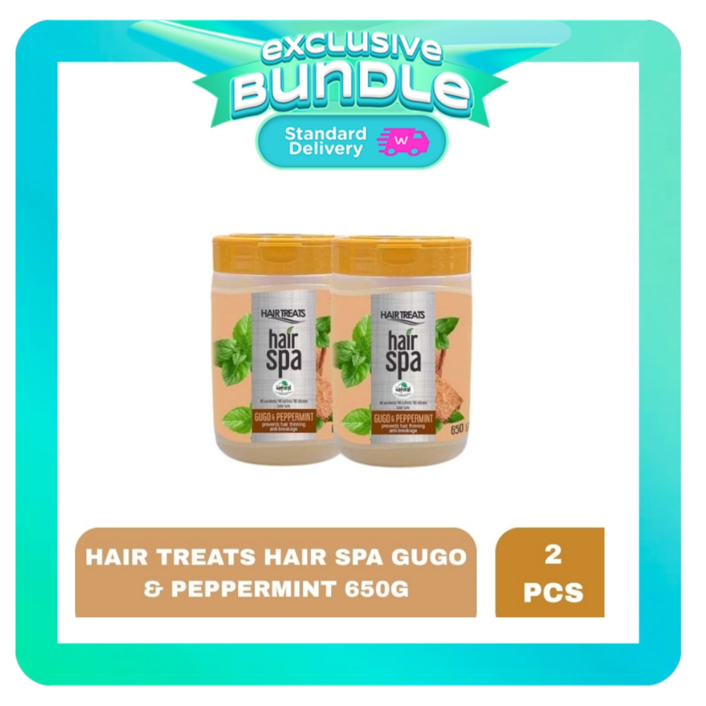 HAIR TREATS Gugo with Peppermint Hair Spa 650g x 2 Bundle image