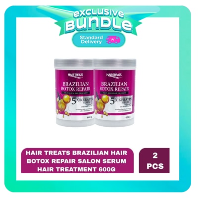 HAIR TREATS - HAIR TREATS Brazilian Hair Botox Repair Salon Serum Hair Treatment 600g x 2 Bundle