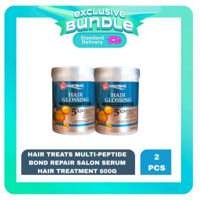 HAIR TREATS - HAIR TREATS Hair Glossing Salon Serum Hair Treatment 600g x 2 Bundle