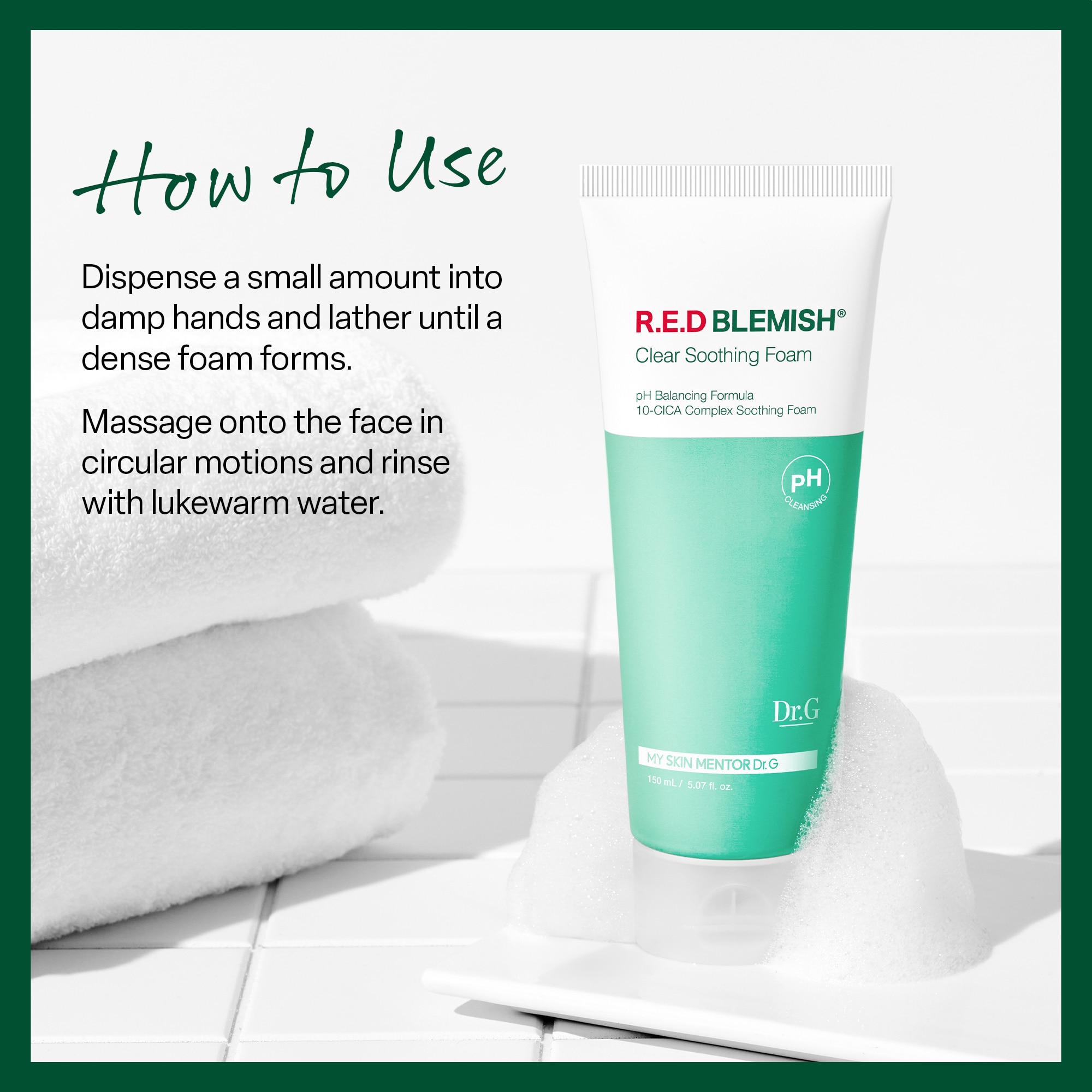 Dr.G pH R.E.D Blemish Clear Soothing Foam 150ml image