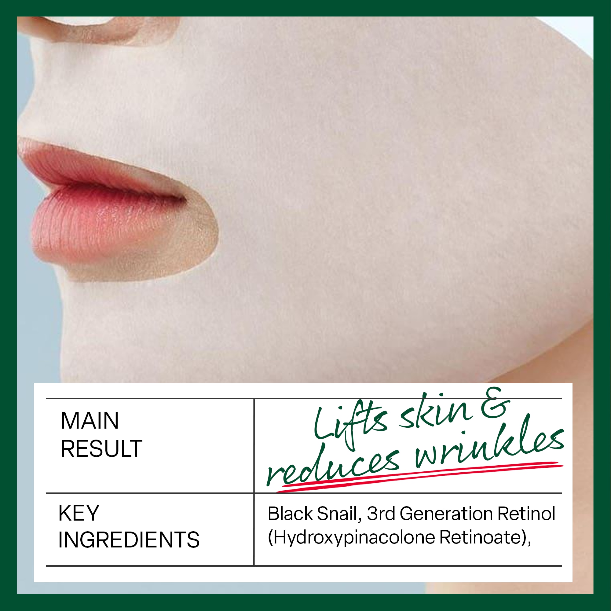 Dr.G Black Snail Retinol Wrinkle Mask image