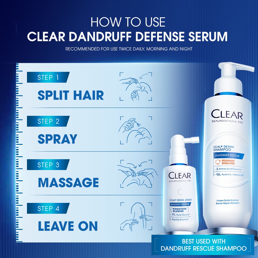 CLEAR Scalp Derma Serum Dandruff Defense 50ml image