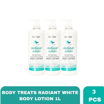 BODY TREATS, BODY TREATS Radiant White Body Lotion 1000ml x 3 Bundle ...