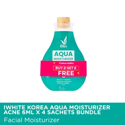 I WHITE KOREA IWHITE KOREA Aqua Moisturizer Acne 6ml x 4 Sachets Bundle image