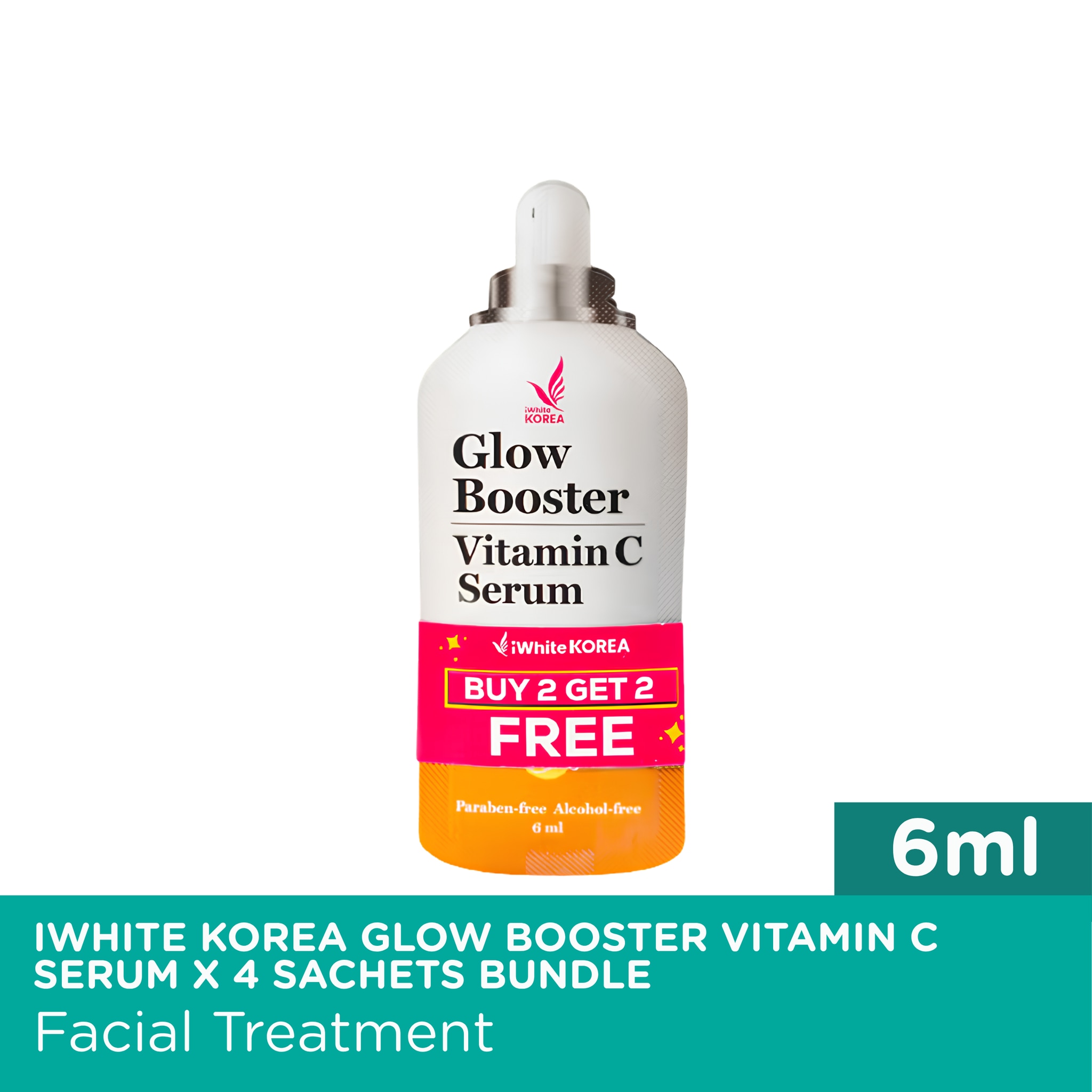 IWHITE KOREA Glow Booster Vitamin C Serum 6ml x 4 Sachets Bundle image