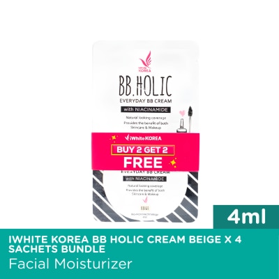 I WHITE KOREA - IWHITE KOREA BB Holic Cream Beige 4ml x 4 Sachets Bundle image