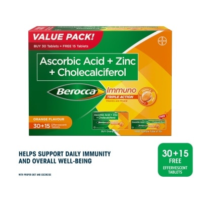 BEROCCA - BEROCCA Immuno 30s + 15s Value Pack image