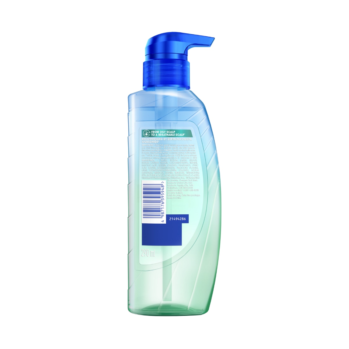 HEAD & SHOULDERS Complete Scalp Care 72H Oil Control Shampoo 290ml image
