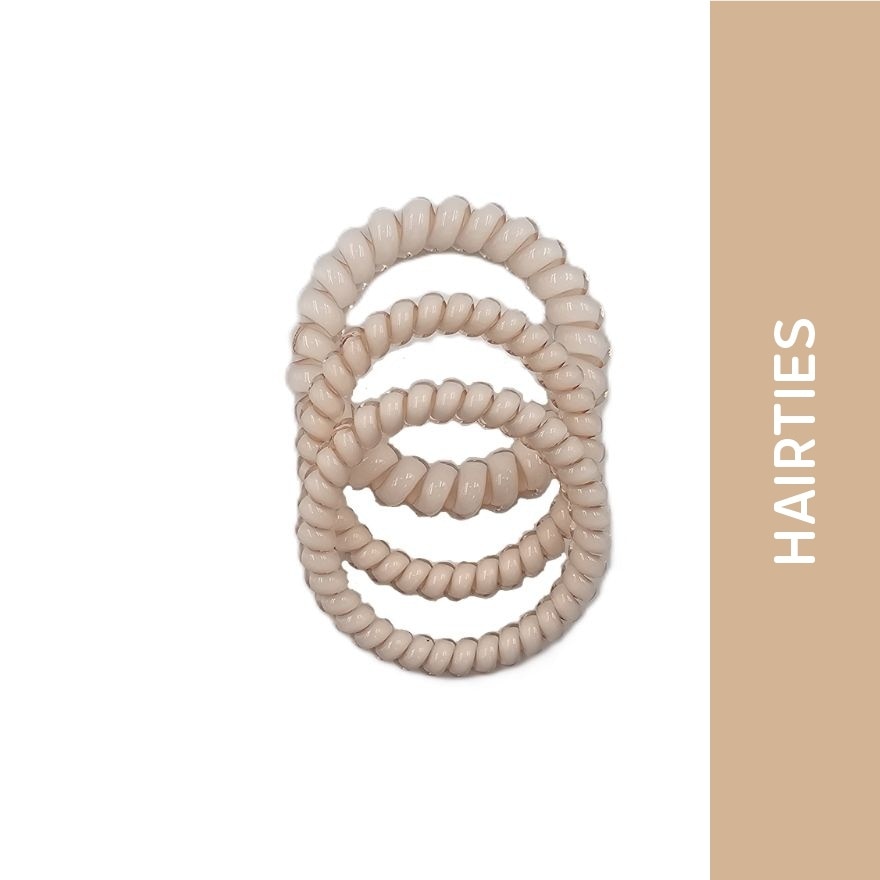 MIINE Spiral Hair Ties in Pale Pink 3s image