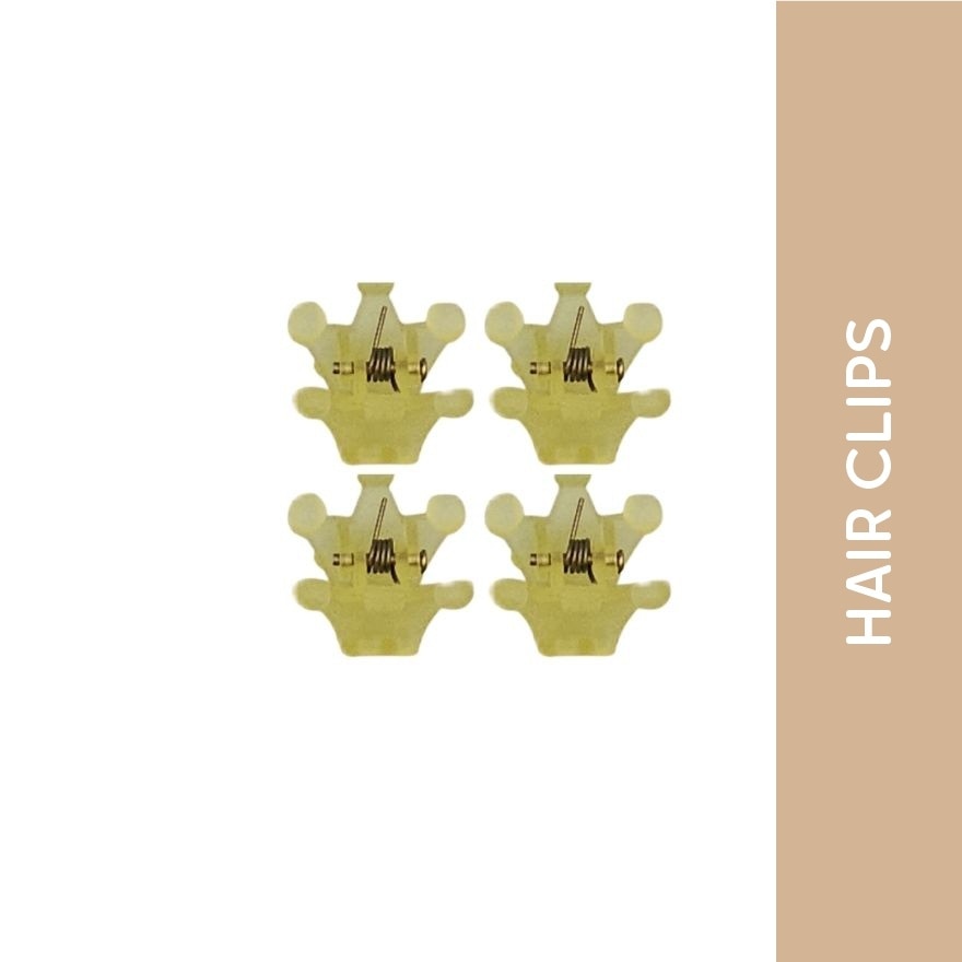 MIINE Crown Hair Clip Set in Yellow 4s image
