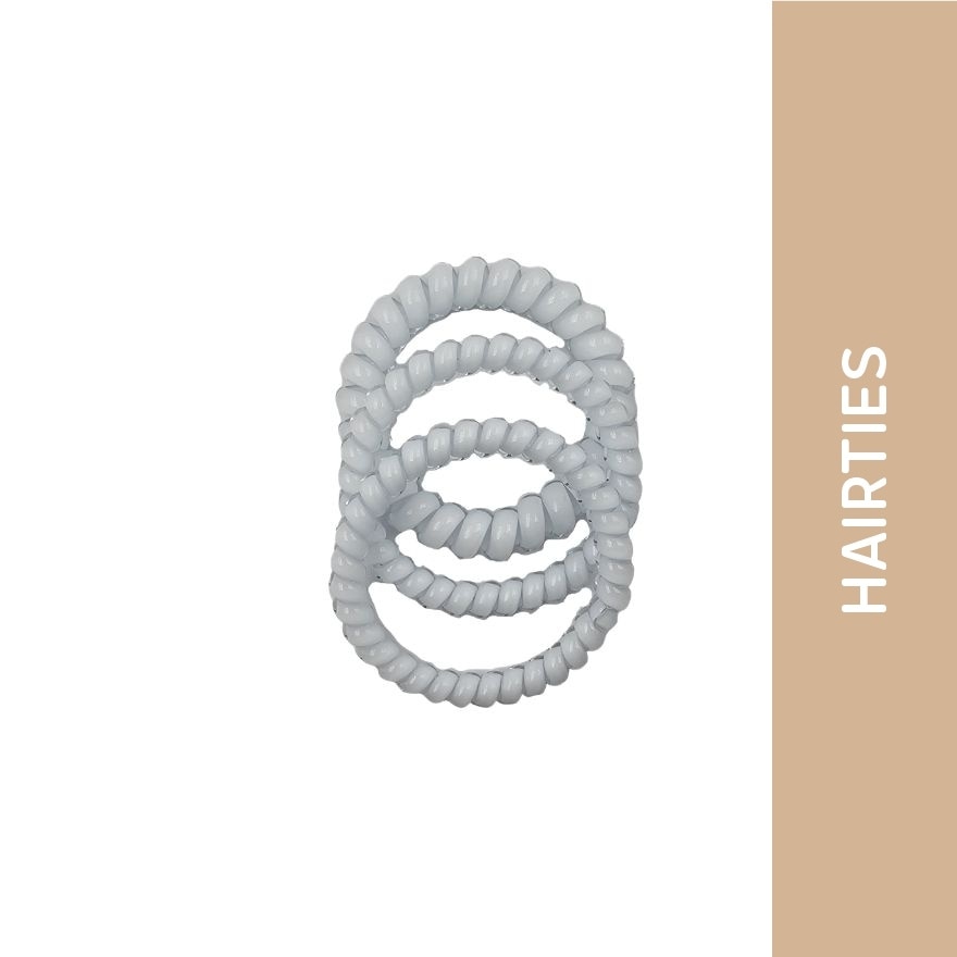 MIINE Spiral Hair Ties in Pale Blue 3s image
