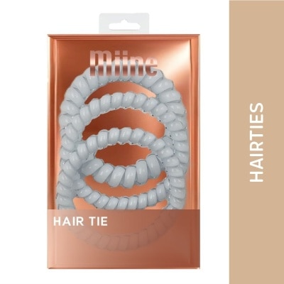 MIINE MIINE Spiral Hair Ties in Pale Blue 3s image