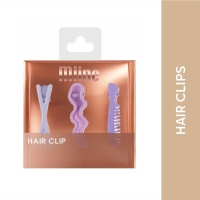 MIINE MIINE Purple Comb Hair Clip Set 3s image