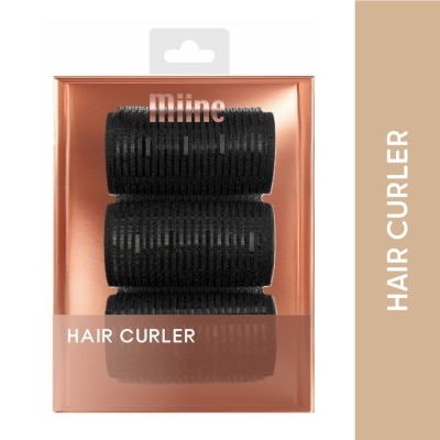 MIINE MIINE Medium Hair Rollers Black 3pc image