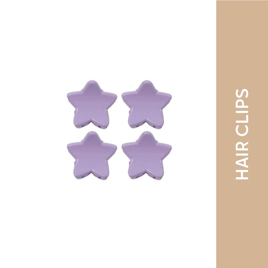 MIINE Star Hairclip Set in Purple 4s image