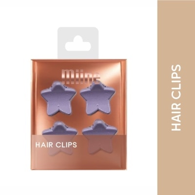 MIINE MIINE Star Hairclip Set in Purple 4s image