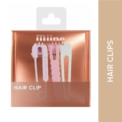 MIINE MIINE Bubblegum Pink Hairclip Set 3s image