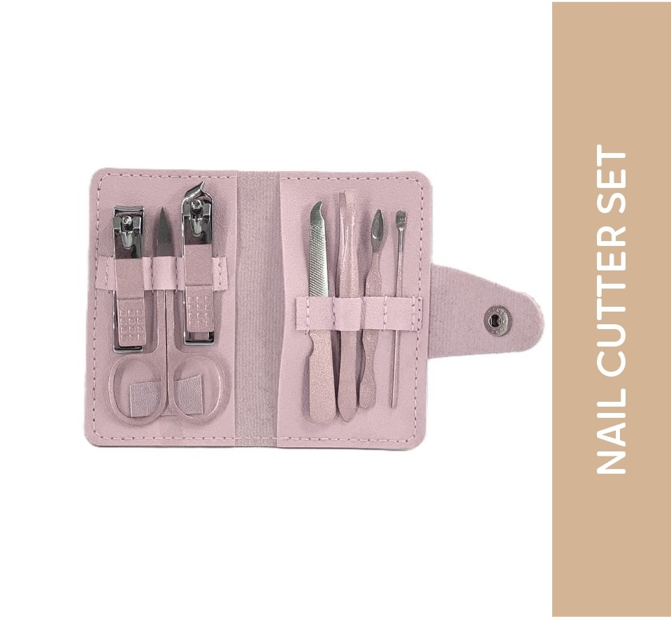 MIINE Blush Pink Pusher Case Nail Cutter Set image