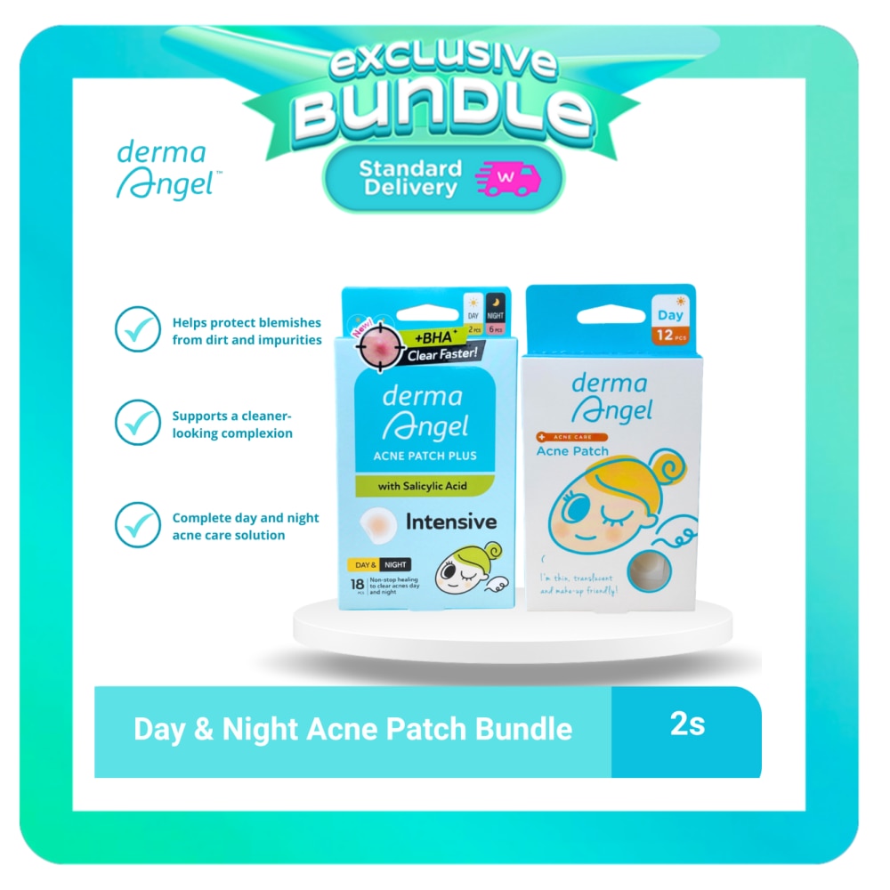DERMA ANGEL Day & Night Acne Patch Bundle