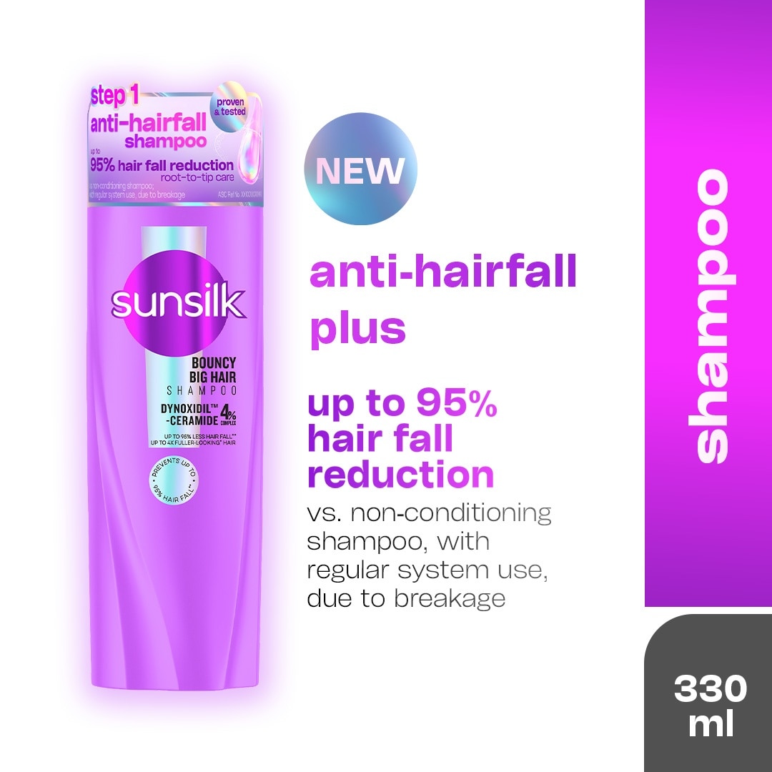 SUNSILK Bouncy Big Hair Shampoo 330ml image