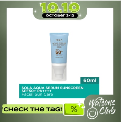 SOLA SOLA Aqua Serum Sunscreen SPF50+ PA++++ 60ml image
