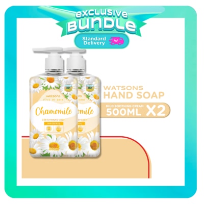WATSONS - WATSONS Mild Soothing Cream Hand Soap 500ml Bundle image