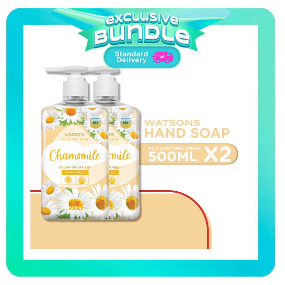 WATSONS Mild Soothing Cream Hand Soap 500ml Bundle image