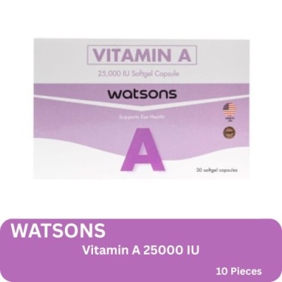 WATSONS GENERICS - Watsons Vitamin A 25000 IU 10s image