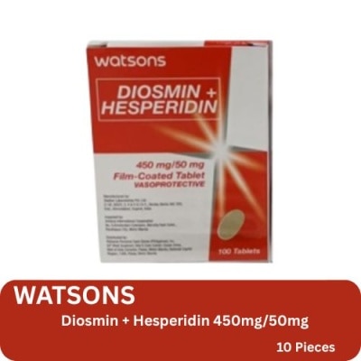 WATSONS GENERICS - Watsons Diosmin + Hesperidin 450mg/50mg 10s image