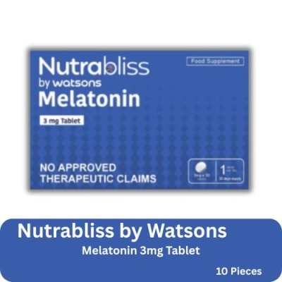 NUTRABLISS WS - Nutrabliss by Watsons Melatonin 3mg 10s image