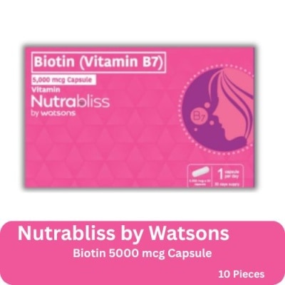 NUTRABLISS WS - Nutrabliss by Watsons Biotin 5000 mcg 10s image