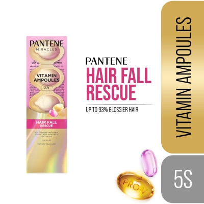 PANTENE PANTENE Miracles Hair Fall Rescue Leave On Treatment Vitamin Ampoules 5s image
