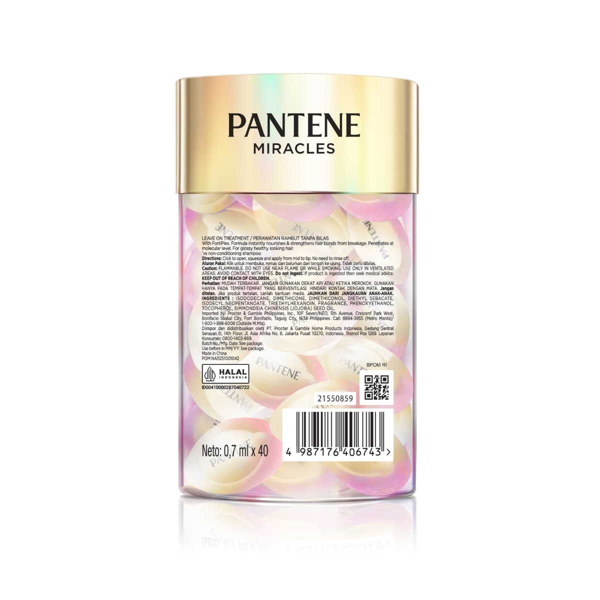 PANTENE Miracles Hair Fall Rescue Vitamin Ampoules Leave On Treatment 40s image