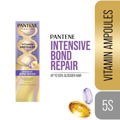 PANTENE PANTENE Miracles Intensive Bond Repair Leave On Treatment Vitamin Ampoules 5s image