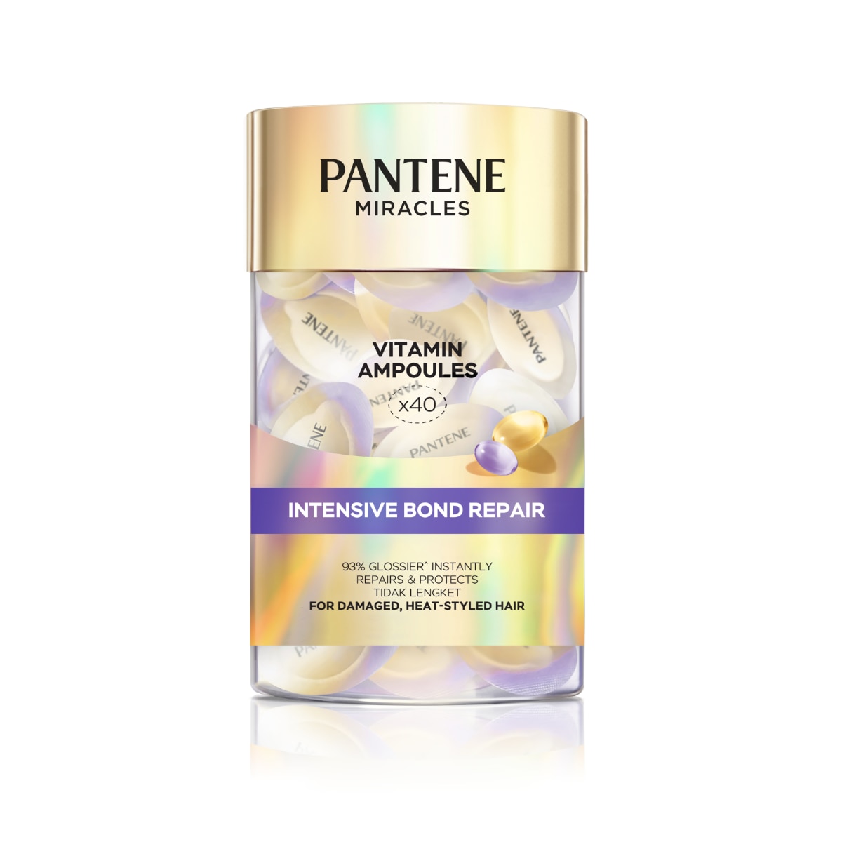 PANTENE Miracles Intensive Bond Repair Leave On Treatment Vitamin Ampoules 40s image
