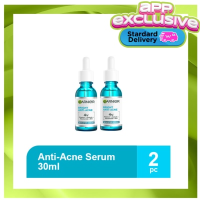 GARNIER - Garnier Bright Complete 4% Salicylic Acid Anti-Acne Serum for Acne 30ml Twin Pack image