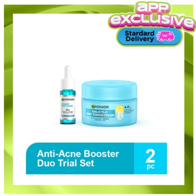 GARNIER - Garnier Bright Complete Salicylic Acid Booster Duo for Acne [Serum 15ml & Moisturizer 30ml] image