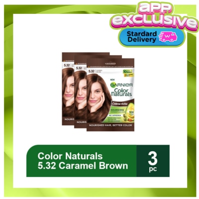 GARNIER - Garnier Color Naturals Permanent Hair Color Shade 5.32 Caramel Brown Set of 3 image
