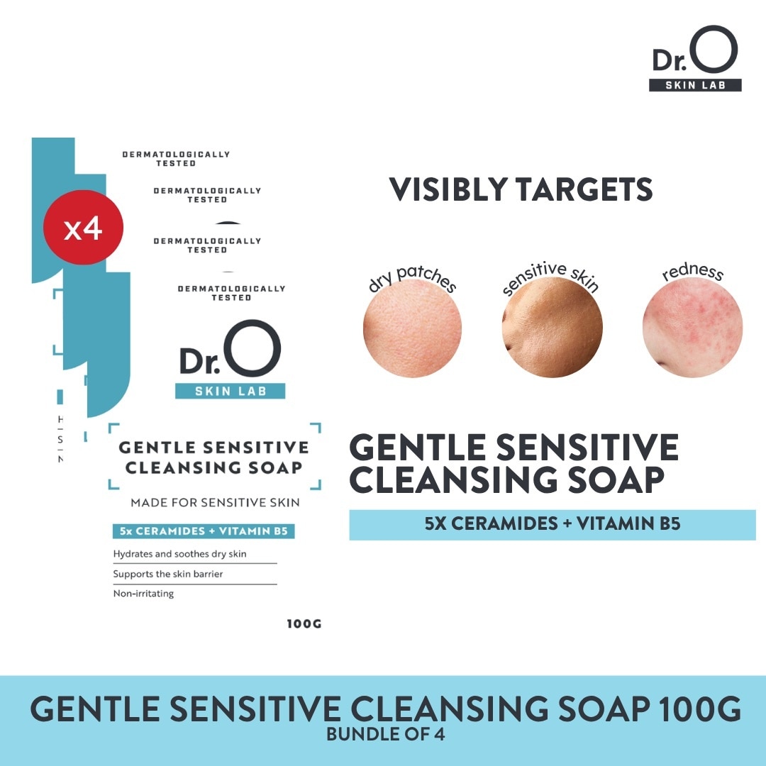 Dr.O Skin Lab Gentle Sensitive Cleansing Soap 100g Bundle of 4 image