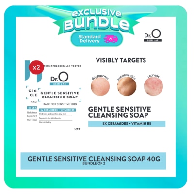 DR O Dr.O Skin Lab Gentle Sensitive Cleansing Soap 40g Bundle of 2 image