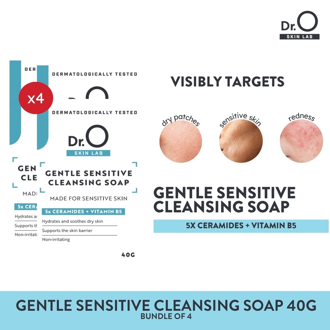 Dr.O Skin Lab Gentle Sensitive Cleansing Soap 40g Bundle of 4 image