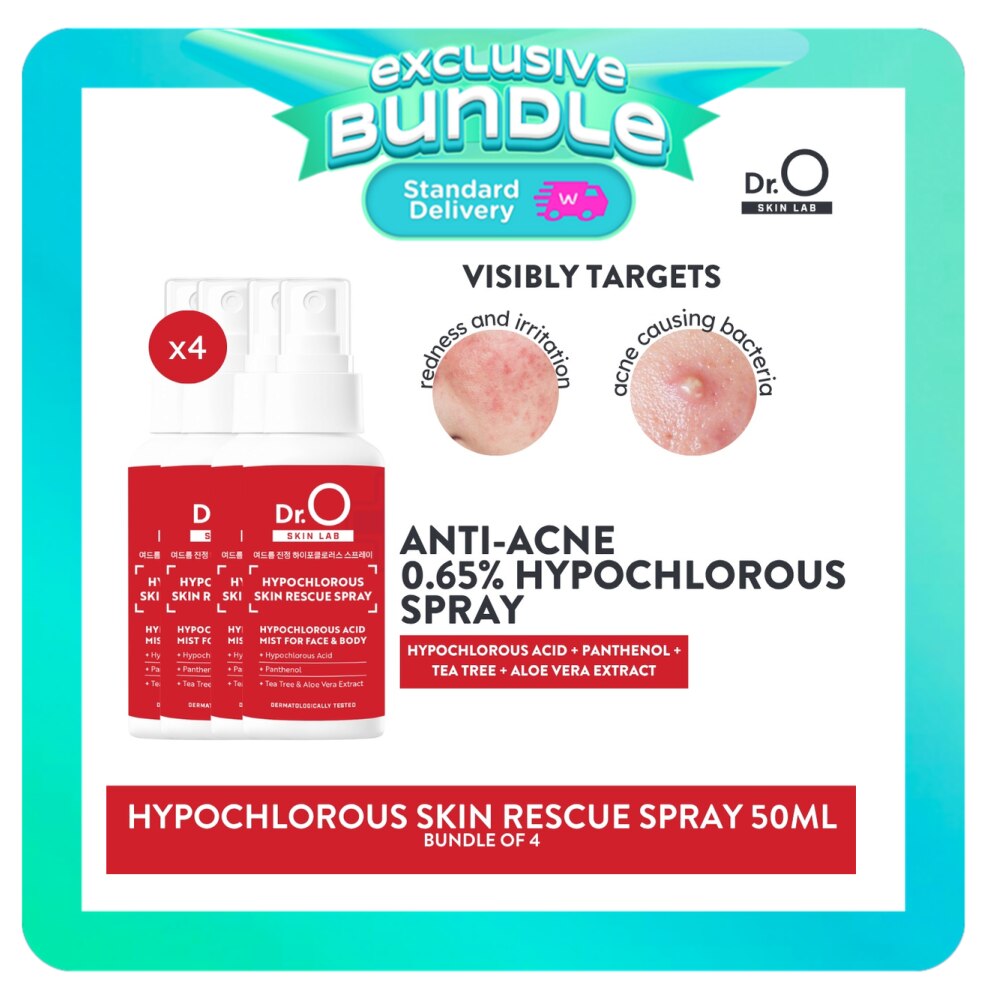 Dr.O Skin Lab Hypochlorous Skin Rescue Spray 50ml Bundle of 4 image
