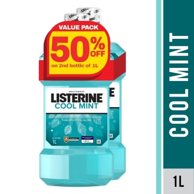 LISTERINE LISTERINE Cool Mint Mouthwash Bundle 1L image