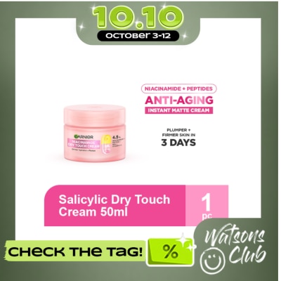 GARNIER GARNIER Niacinamide Dry Touch Cream Anti Aging Moisturizer 50ml image