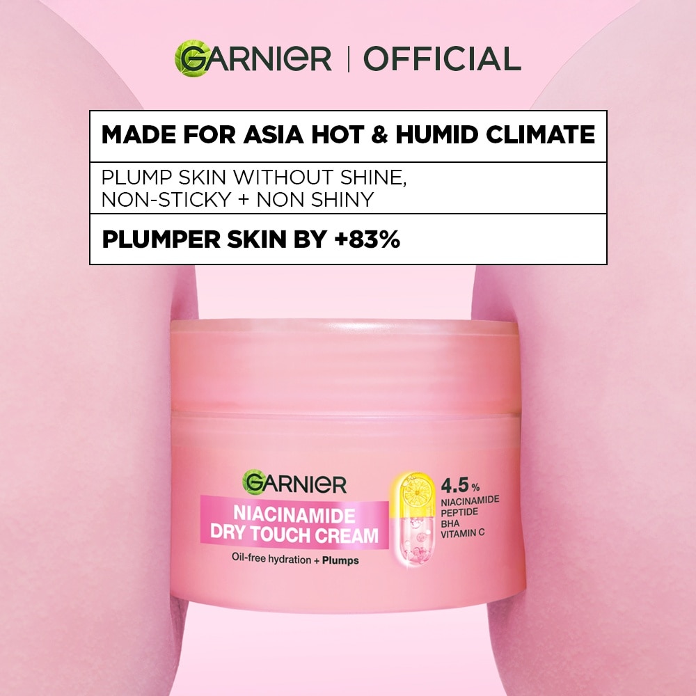 GARNIER Niacinamide Dry Touch Cream Anti Aging Moisturizer 50ml image