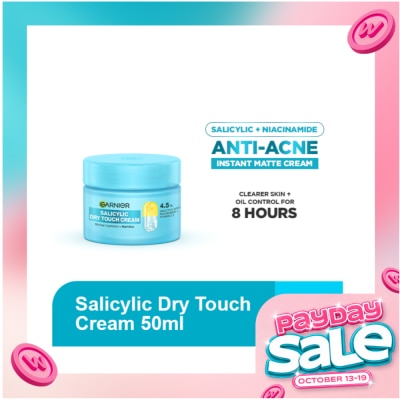 GARNIER GARNIER Salicylic Dry Touch Cream Anti Acne Moisturizer 50ml image