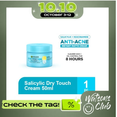 GARNIER GARNIER Salicylic Dry Touch Cream Anti Acne Moisturizer 50ml image