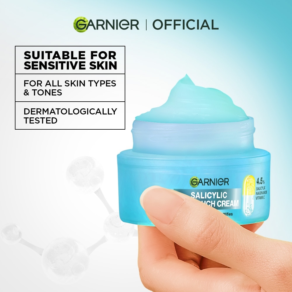 GARNIER Salicylic Dry Touch Cream Anti Acne Moisturizer 50ml image